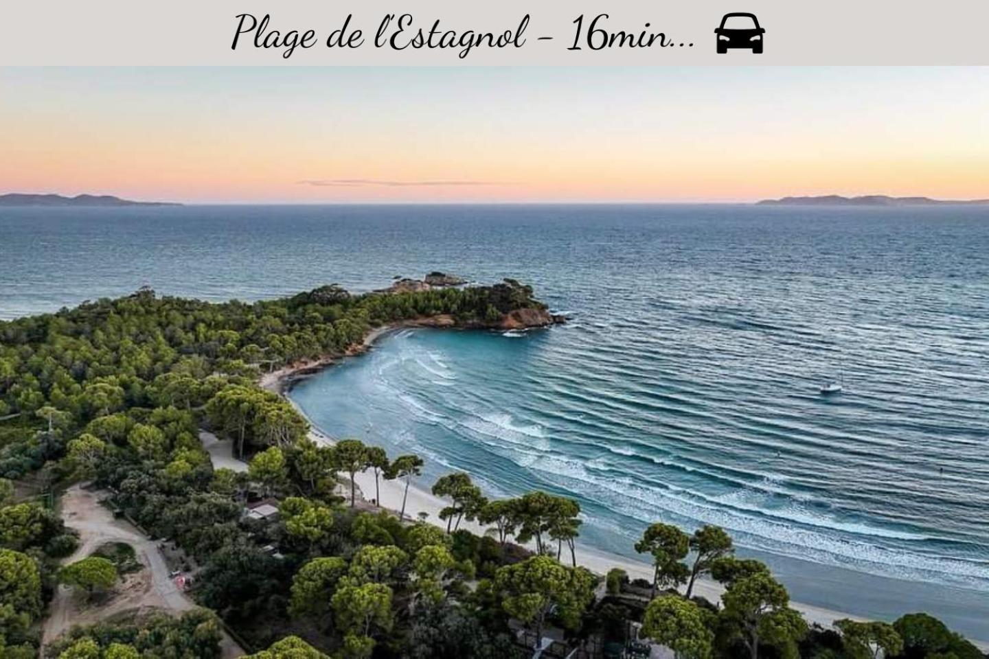 Netflix - Lit Queen Size - Terrasse Plein Sud - Climatisation - 2'Centre-Ville - 6'Mer - Parking Prive - 56M2 - L'Olivine - Offre Speciale La Londe-les-Maures Luaran gambar