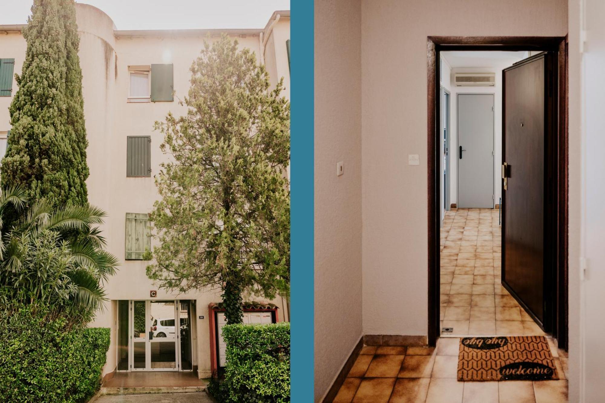 Netflix - Lit Queen Size - Terrasse Plein Sud - Climatisation - 2'Centre-Ville - 6'Mer - Parking Prive - 56M2 - L'Olivine - Offre Speciale La Londe-les-Maures Luaran gambar